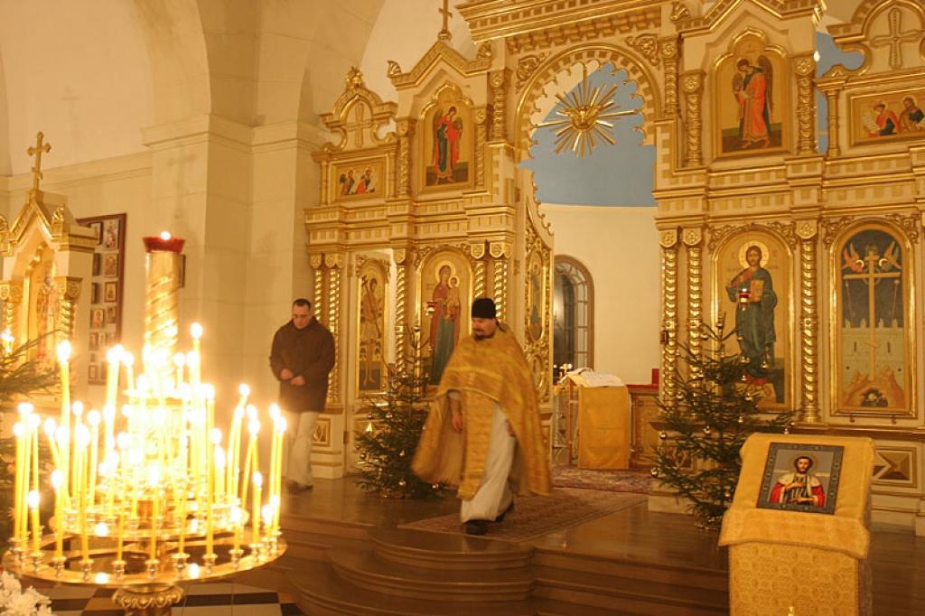 Stāmerienas Svētā Aleksandra Ņevska pareizticīgo baznīcā. 
Autors: Gatis Bogdanovs (no arhīva)