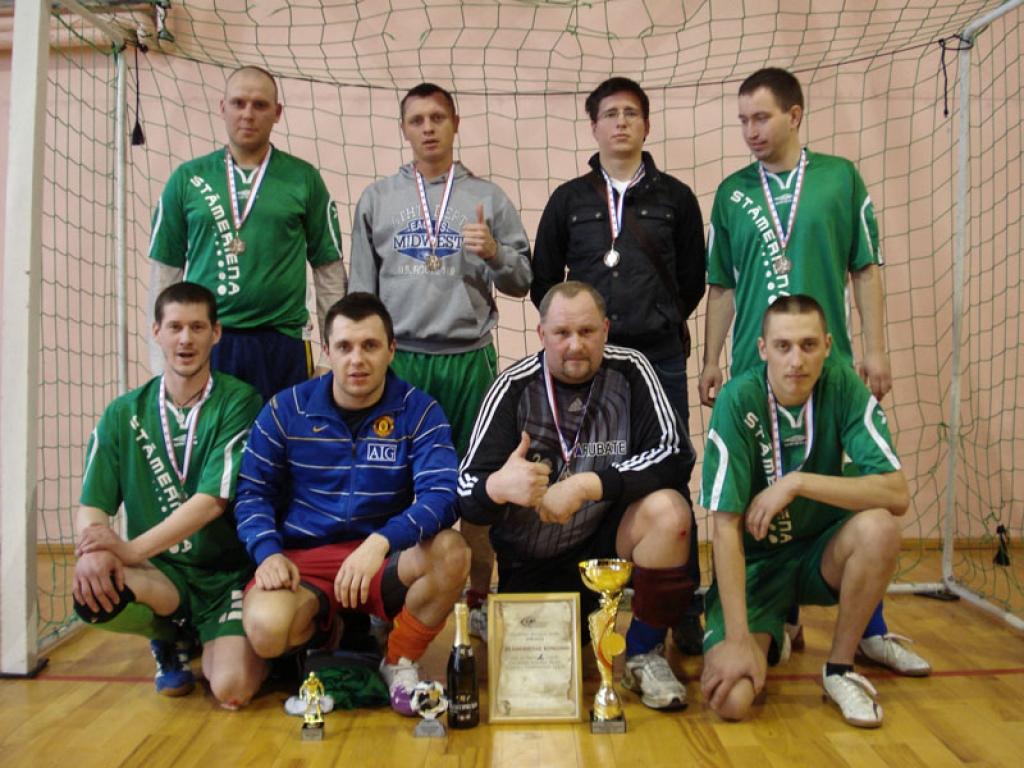 Pirmās līgas 2.vieta - Stāmerienas futbolistiem.
Autors: No personiskā albuma