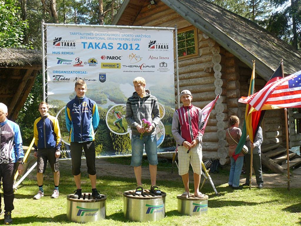 V20 grupā kopvērtējumā 2.vietu ieguva Kristaps Vējš-Āboliņš (no labās).
Autors: No personiskā arhīva.