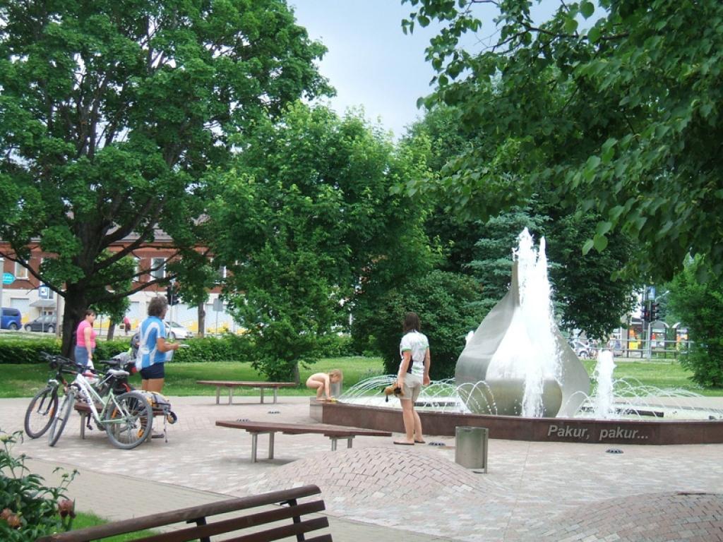 Bildējot skaisto apkārtni, neviļus biju lieciniece tūristu mazajai pieturvietai mūsu centrā. 6.06.13