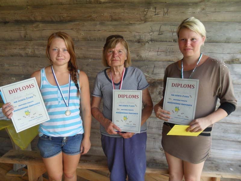 Sieviešu konkurencē lielāko lomu īpašnieces bija Silvija Šabraka (vidū), Kintija Bačka (no kreisās) un Agita Svila.
Autors: no personiskā arhīva