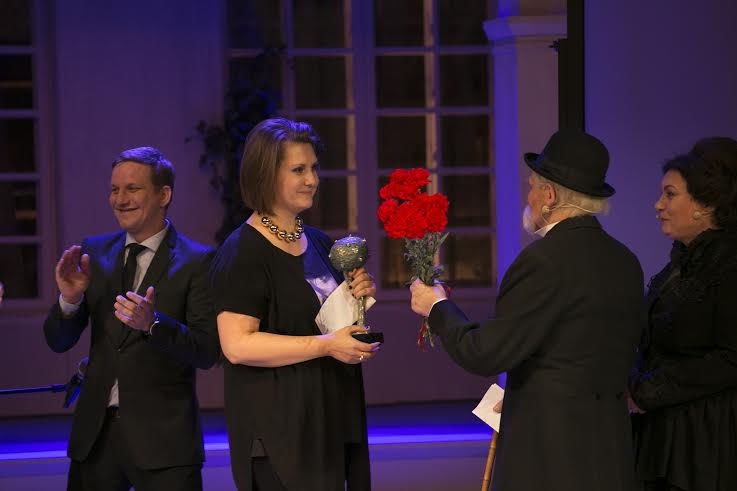 Māksliniece Monika Pormale saņēma Krodera balvu 2015.gadā.
Autors: no VDT arhīva