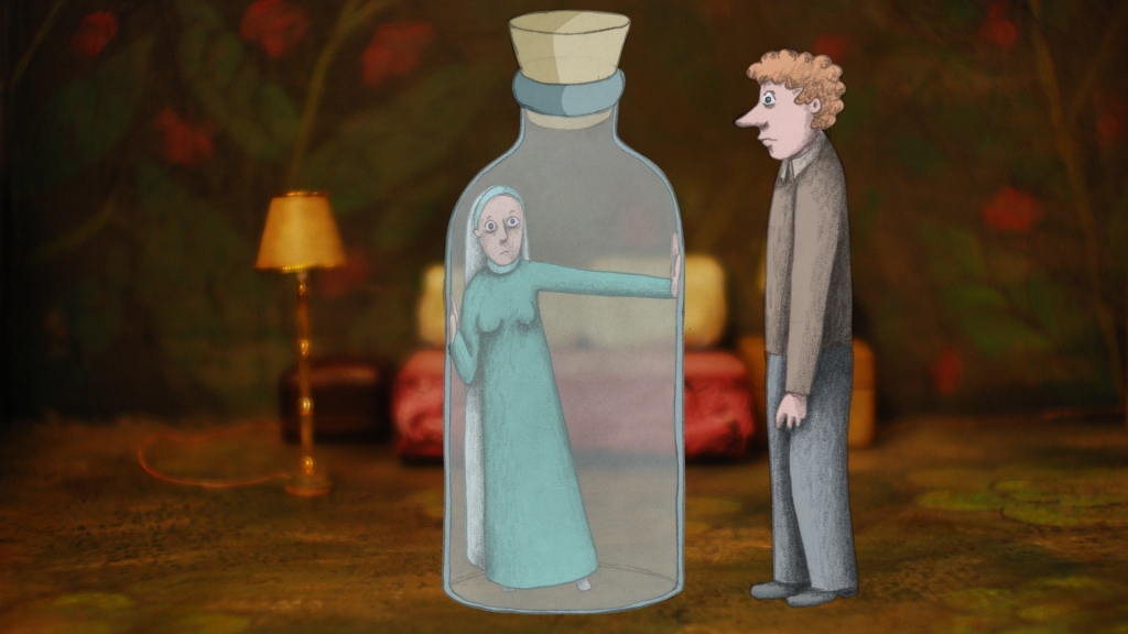 “Akmeņi manās kabatās” (2014, p/m animācijas filma, režisore Signe Baumane).
