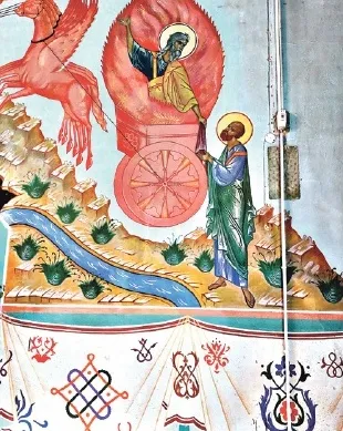 ĶURŠU pareizticīgo baznīca iekšpusē ir ļoti maziņa, bet kolorīta.
Autors: Foto: Pārsla Konrāde