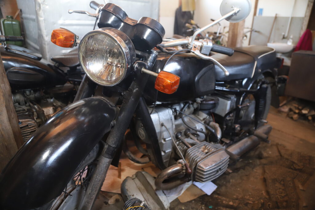 Andrim Barkānam ir arī prāva padomju laika mopēdu un motociklu kolekcija.
Autors: Foto: Gatis Bogdanovs