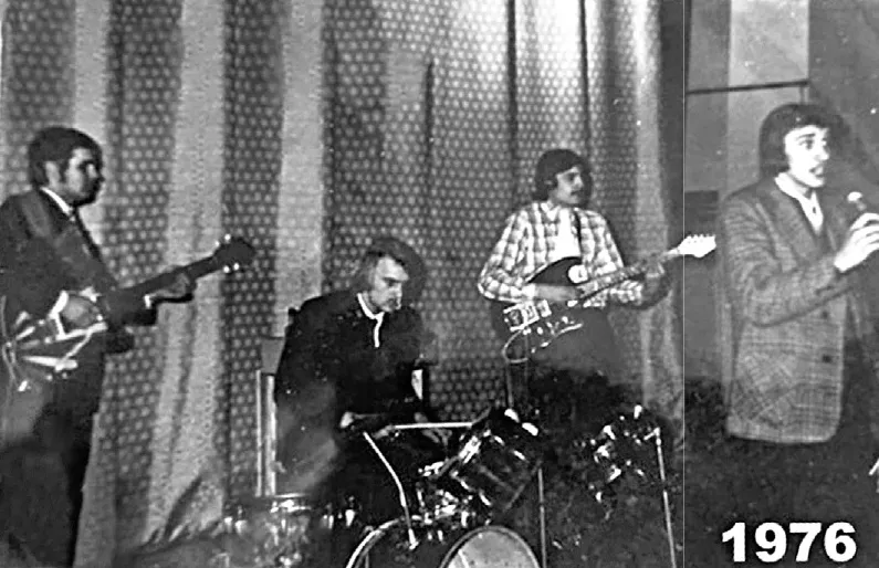 1976.GADĀ sastāvs bija tieši tāds pats kā šobrīd (no kreisās): Juris Ločmelis, Indulis Roziņš, Jānis Celmiņš un Aldis Strads.
Autors: Foto: no privātā arhīva